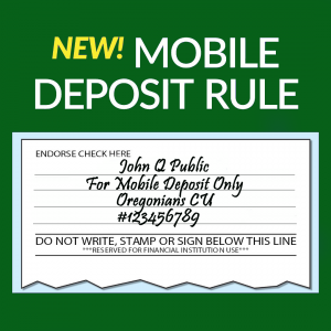 Mobile Check Deposit | Oregonians Credit Union