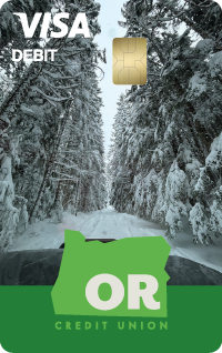 Driving on Mt. Hood debit card image