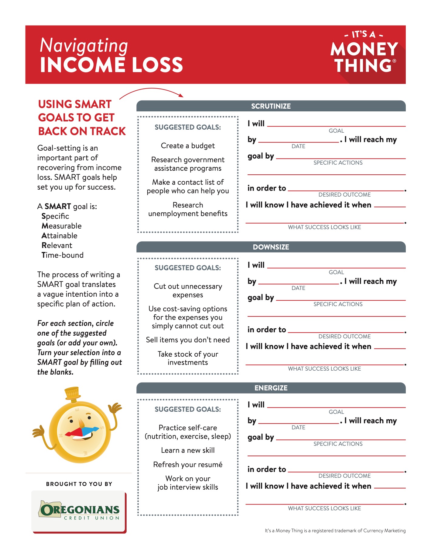 Navigating Income Loss - Handout image