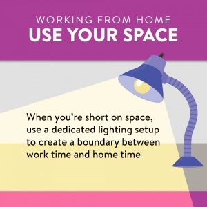Working From Home - It's A Money Thing Lesson icon - Use Your Space