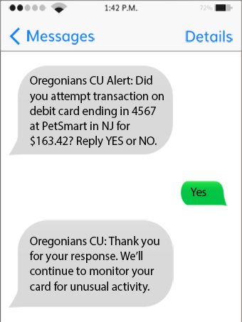 Text Alerts Sample - Yes
