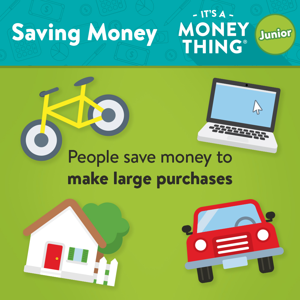 Saving Money IAMT - People save money to make large purchases